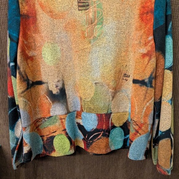 Unbranded Womens Size 2X? (no size tag) Multicolored Knit Jacket - Picture 4 of 4